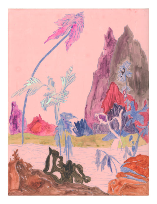 Cary Hulbert, Pink Palm, 2025