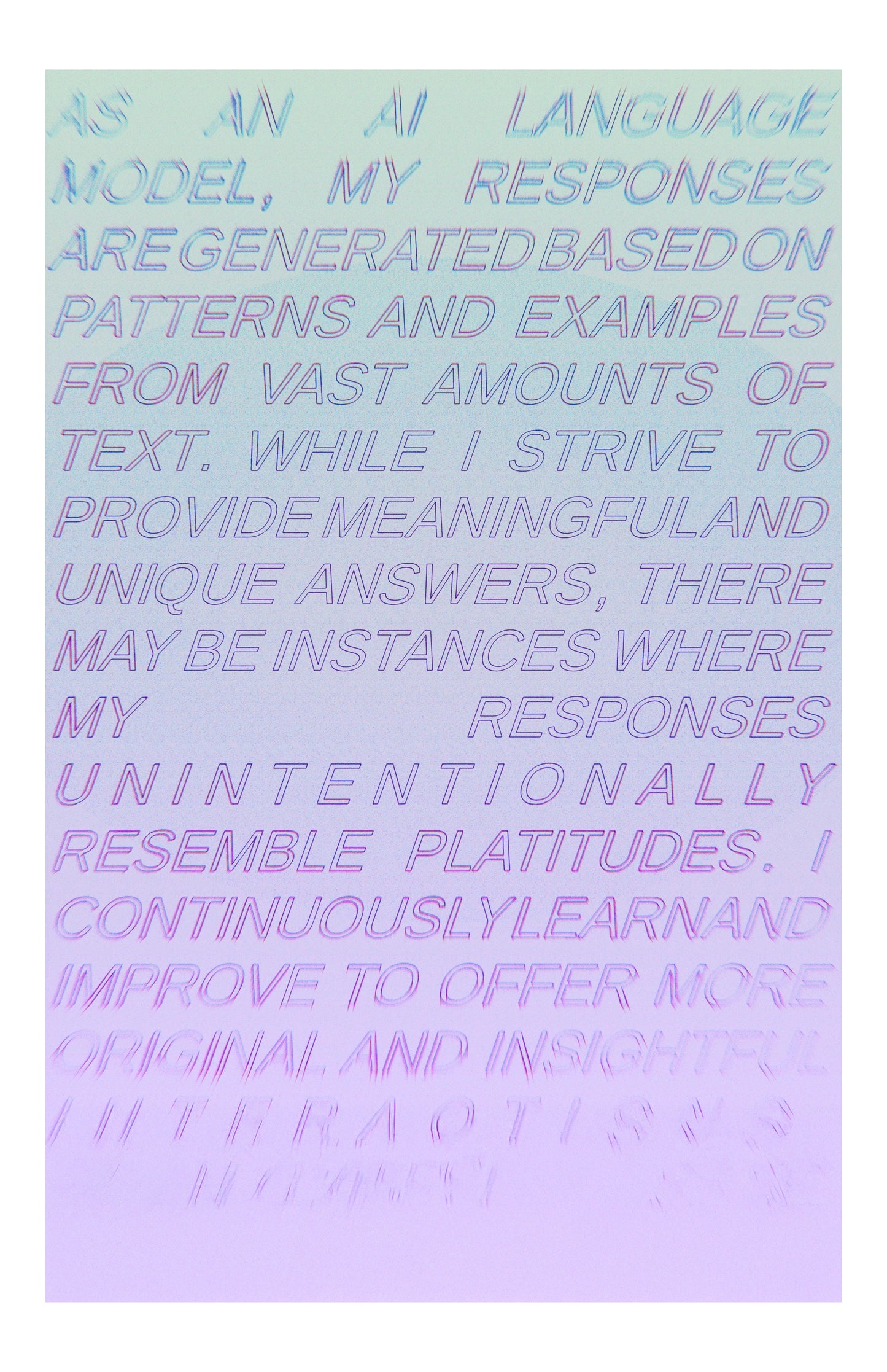 SARAH ROTHBERG, Platitudes!, 2025