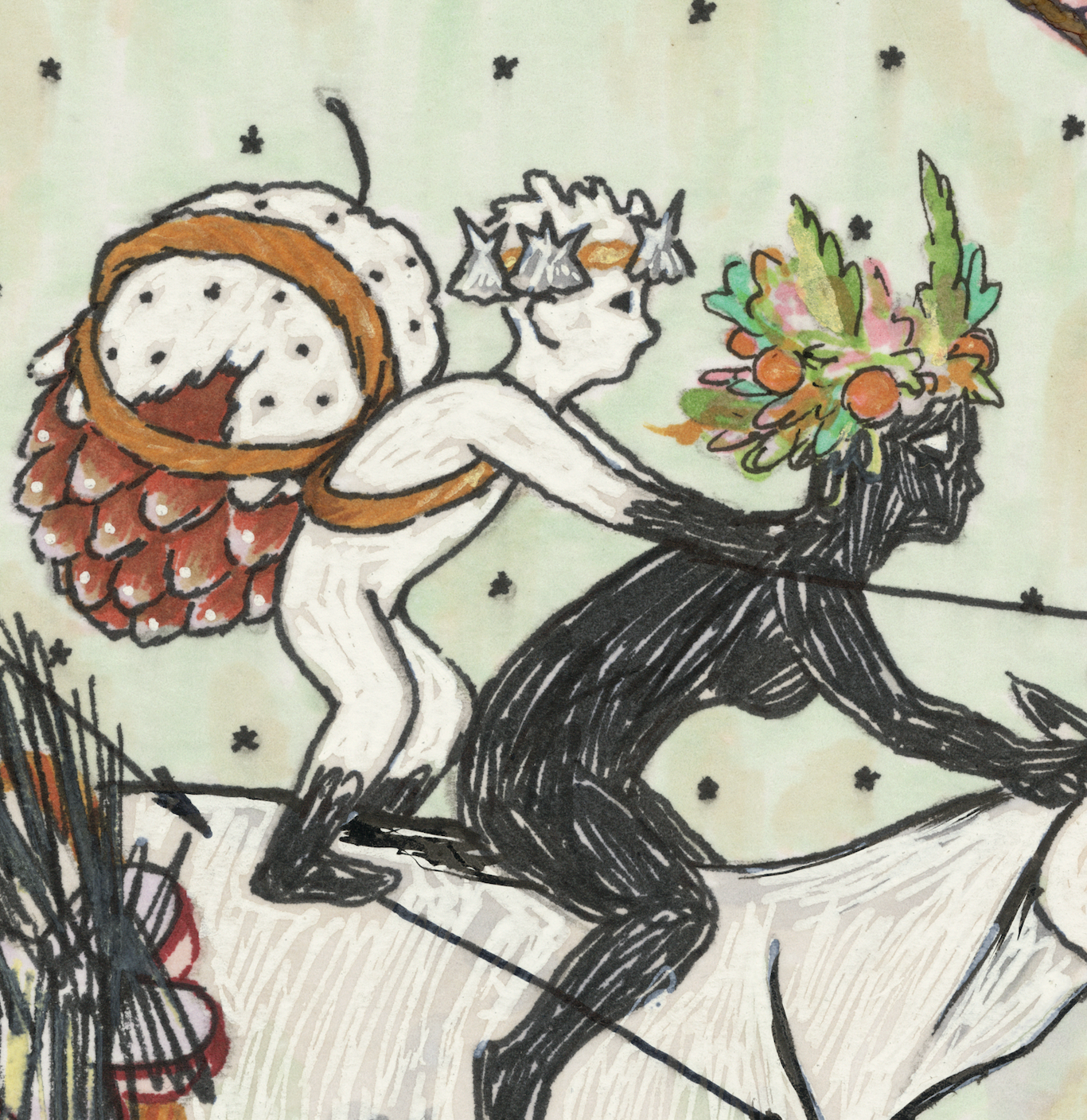 Kay Gasei, Give Us One Free Miracle (sketch), 2025