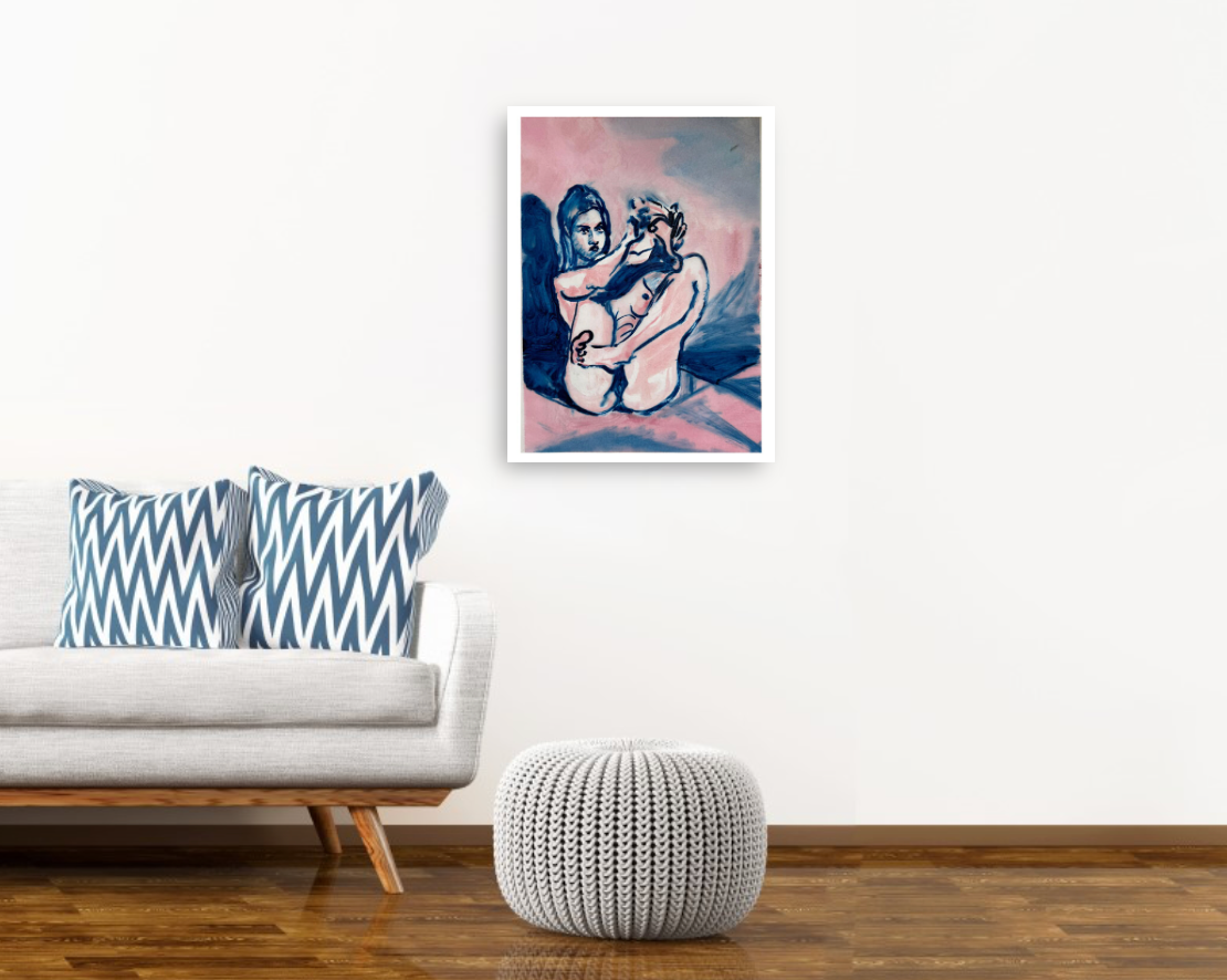 Eliza Hopewell, Black Stockings (after Courbet), 2025