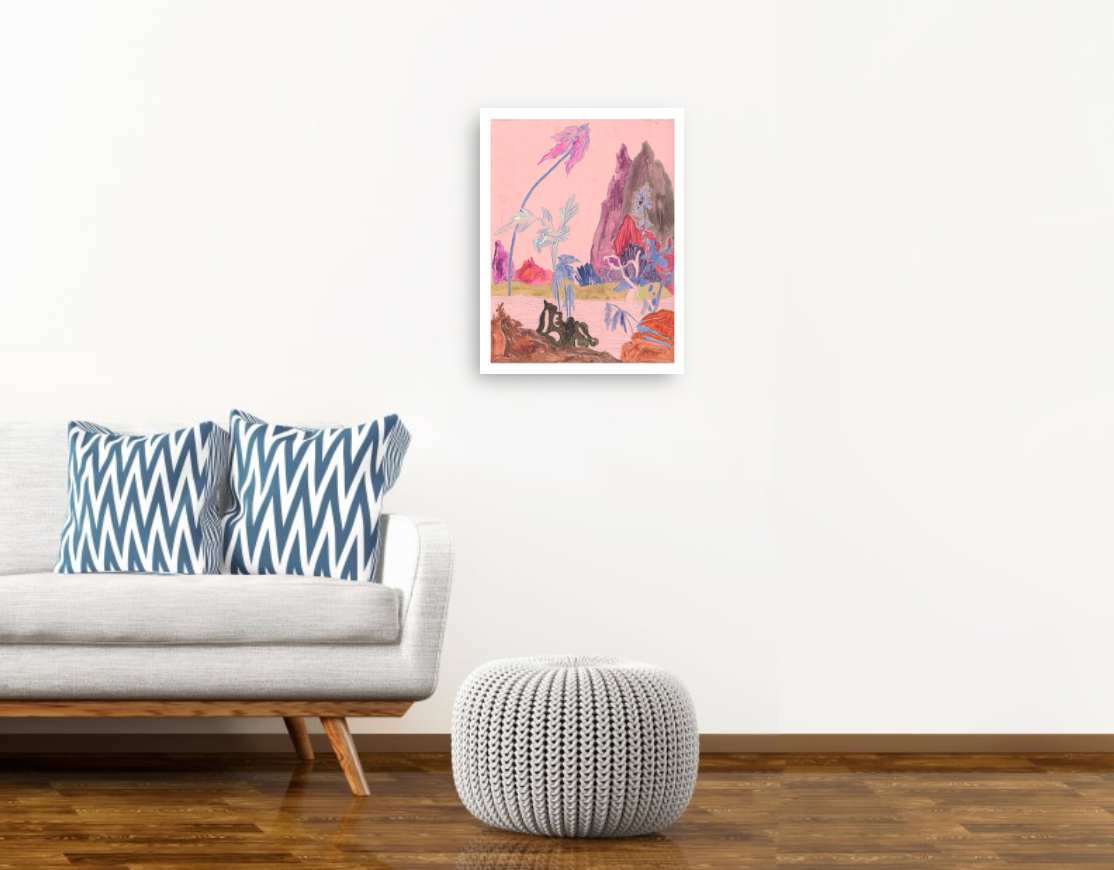 Cary Hulbert, Pink Palm, 2025