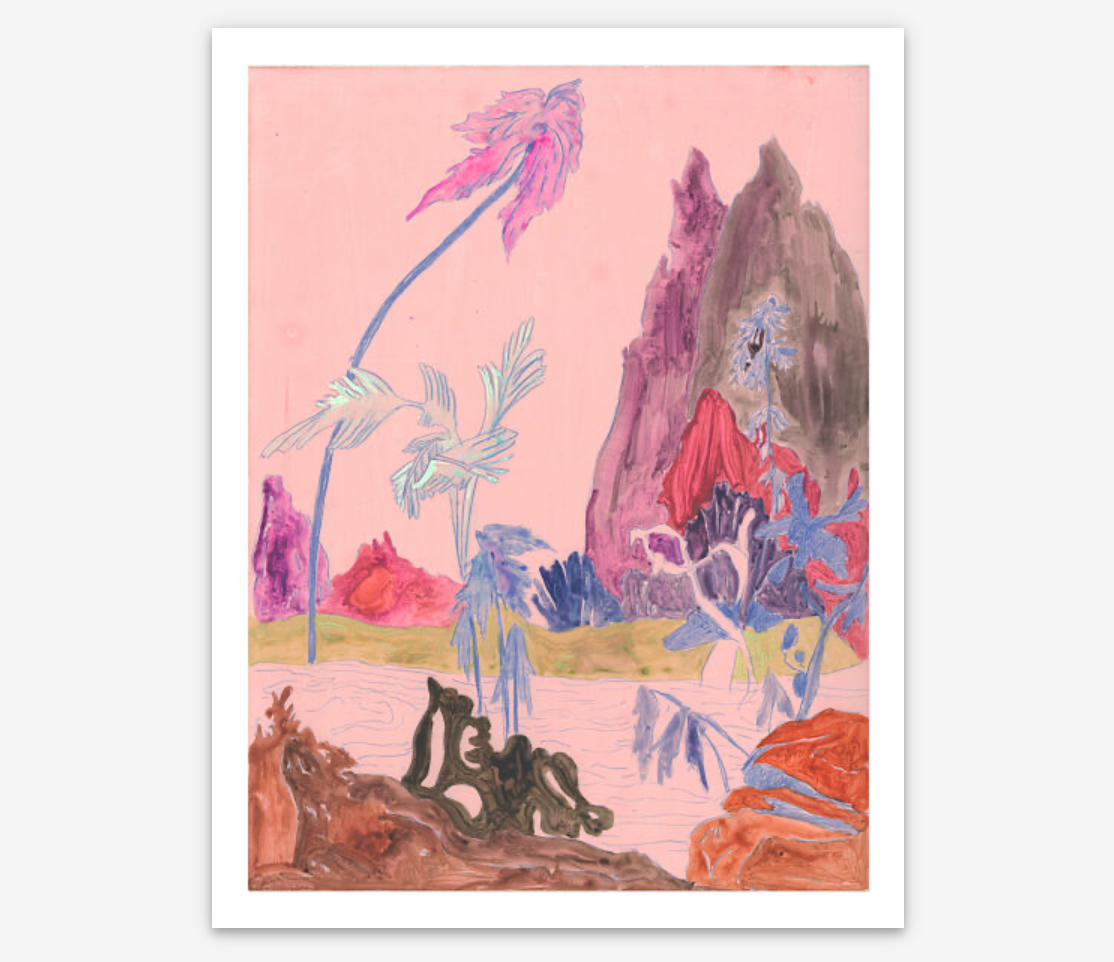 Cary Hulbert, Pink Palm, 2025