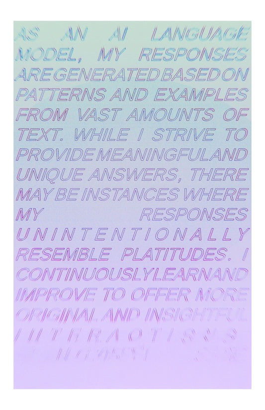 SARAH ROTHBERG, Platitudes!, 2025